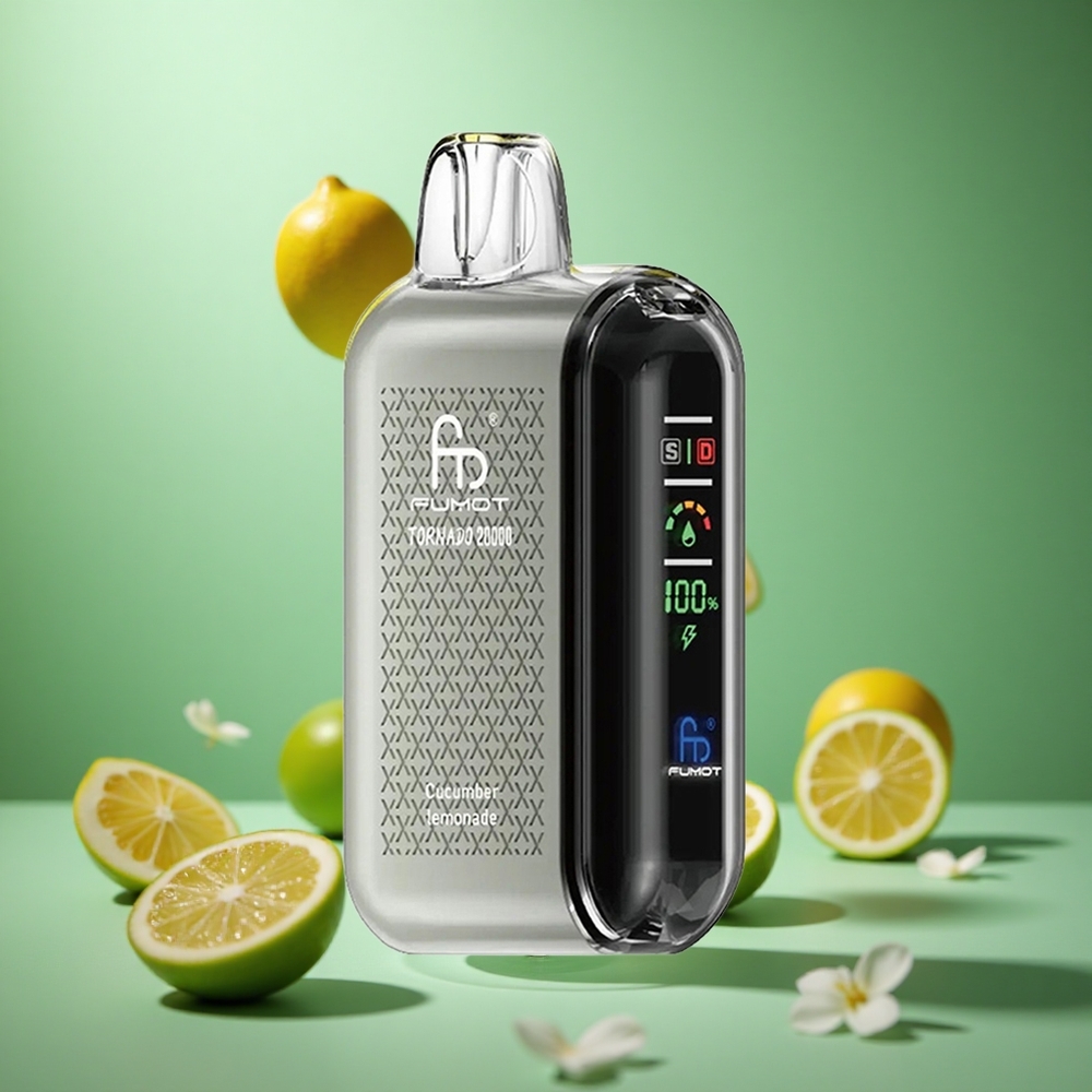 Cucumber Lemonade Fumot Tornado 20000 Puffs Dual Mesh Coil