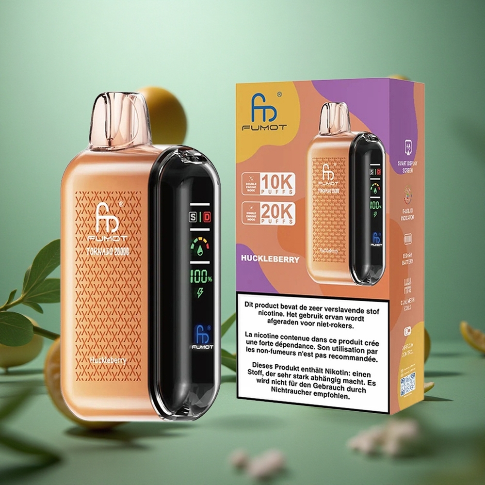 Huckleberry Fumot Tornado 20000 Puffs Dual Mesh Airflow Control