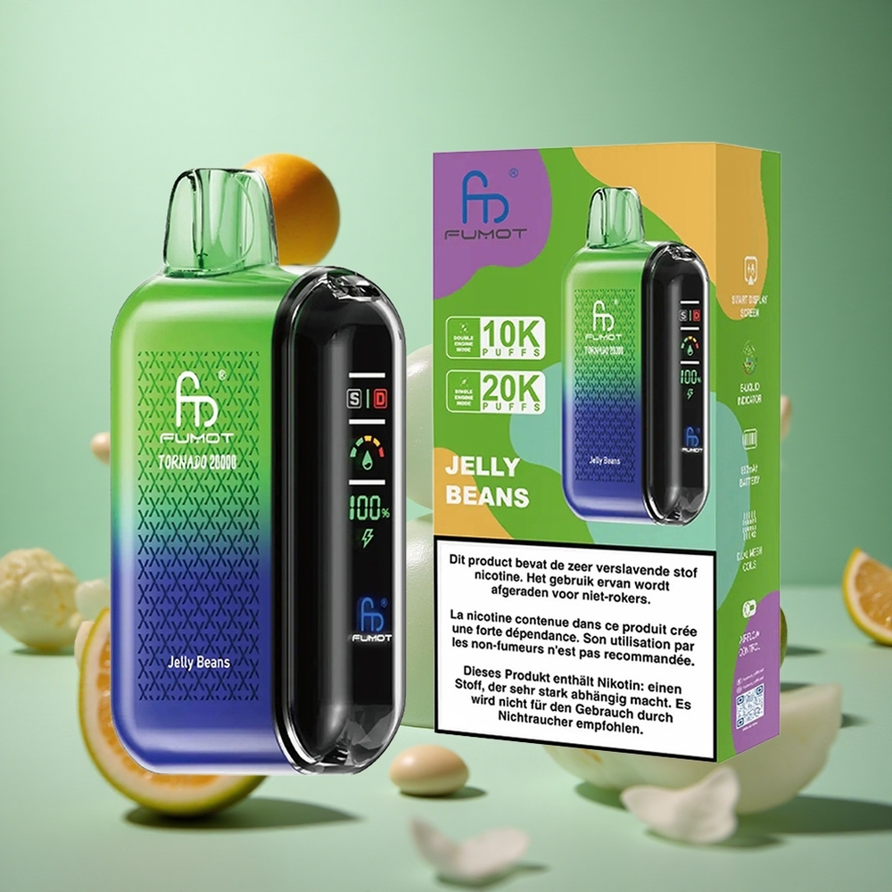 Jelly Beans Fumot Tornado 20000 Puffs Dual Mesh Coil