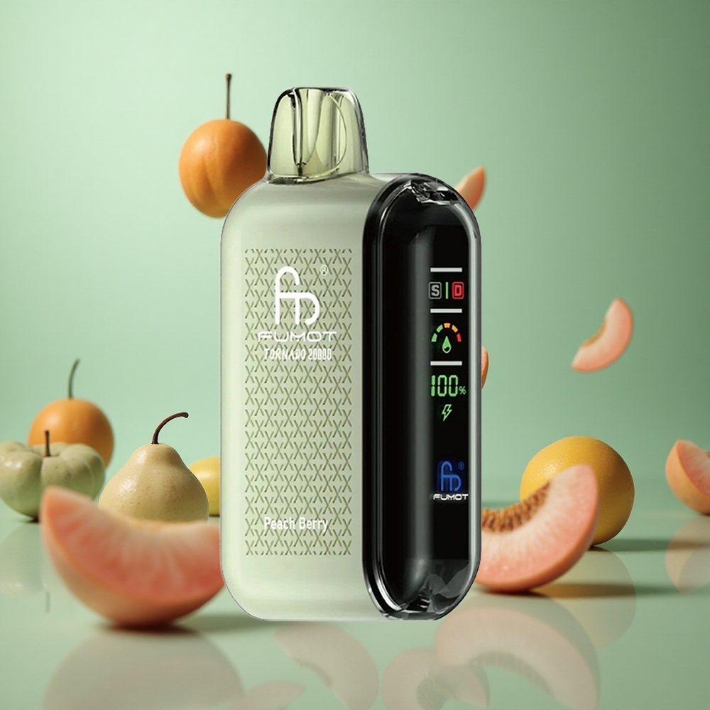 Peach Berry Fumot Tornado 20000 Puffs Dual Mesh Airflow