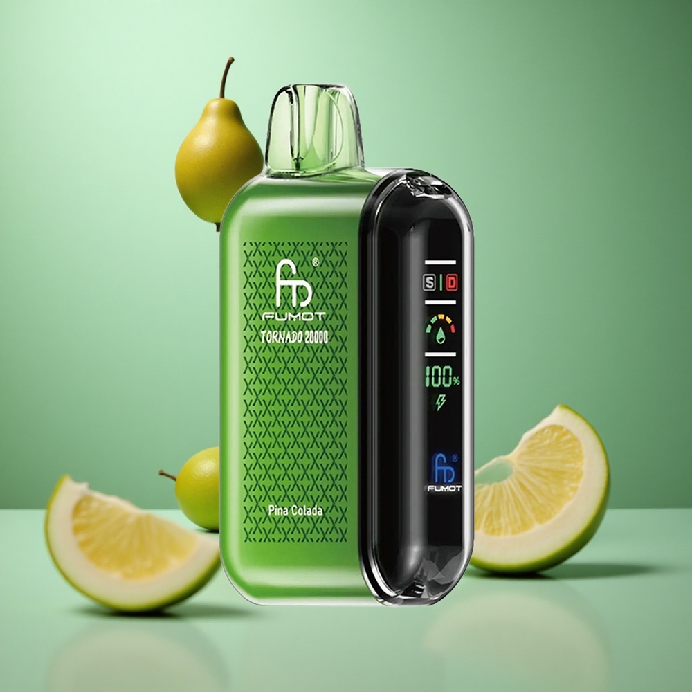 Pina Colada Fumot Tornado 20000 Puffs Dual Mesh Coil Smart Display