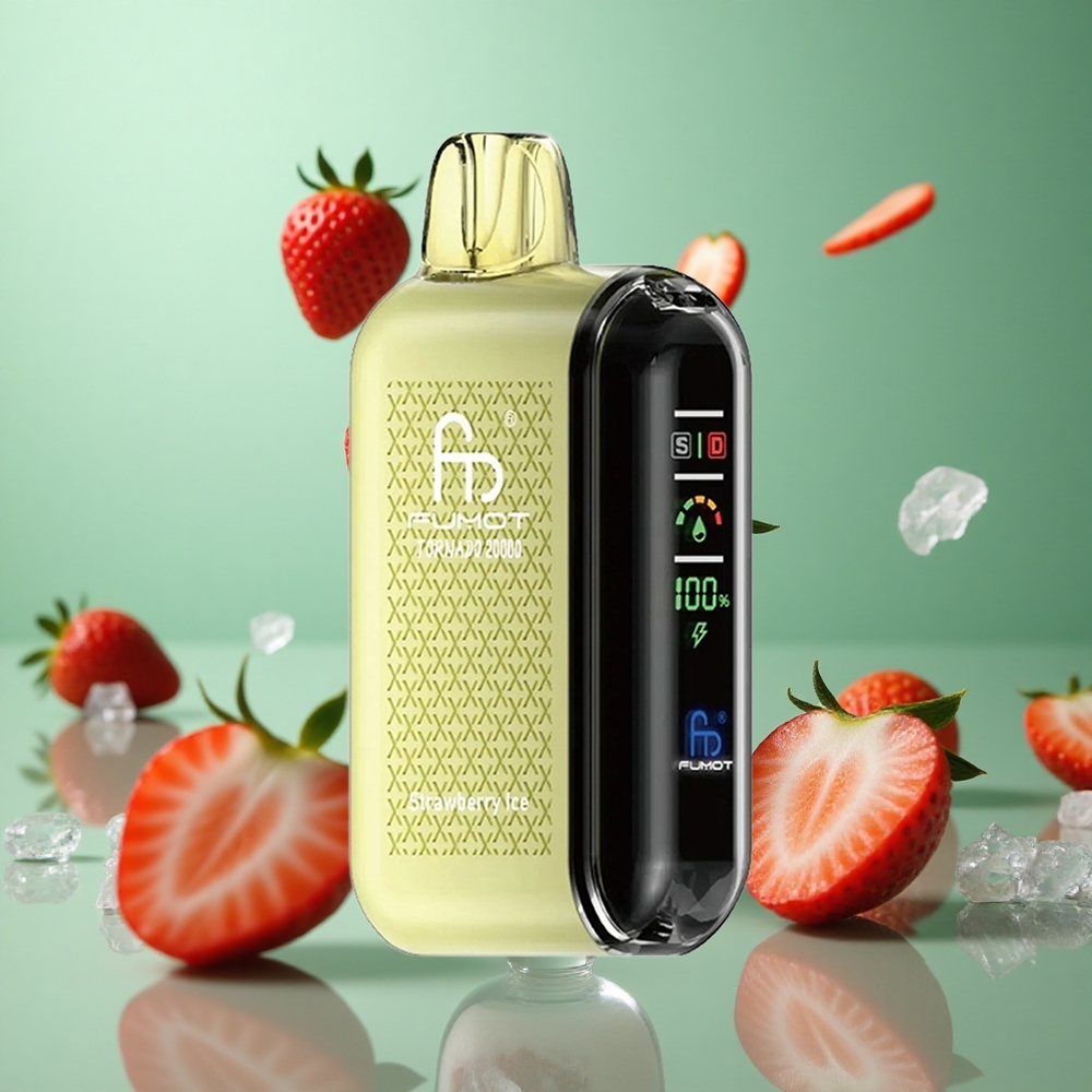Strawberry Ice Fumot Tornado 20000 Puffs Dual Mesh Coil