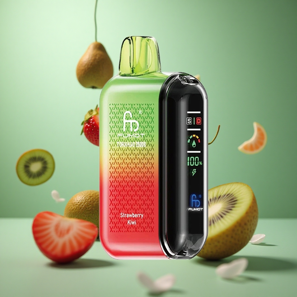 Strawberry Kiwi Fumot Tornado 20000 Puffs Dual Mesh Airflow Control