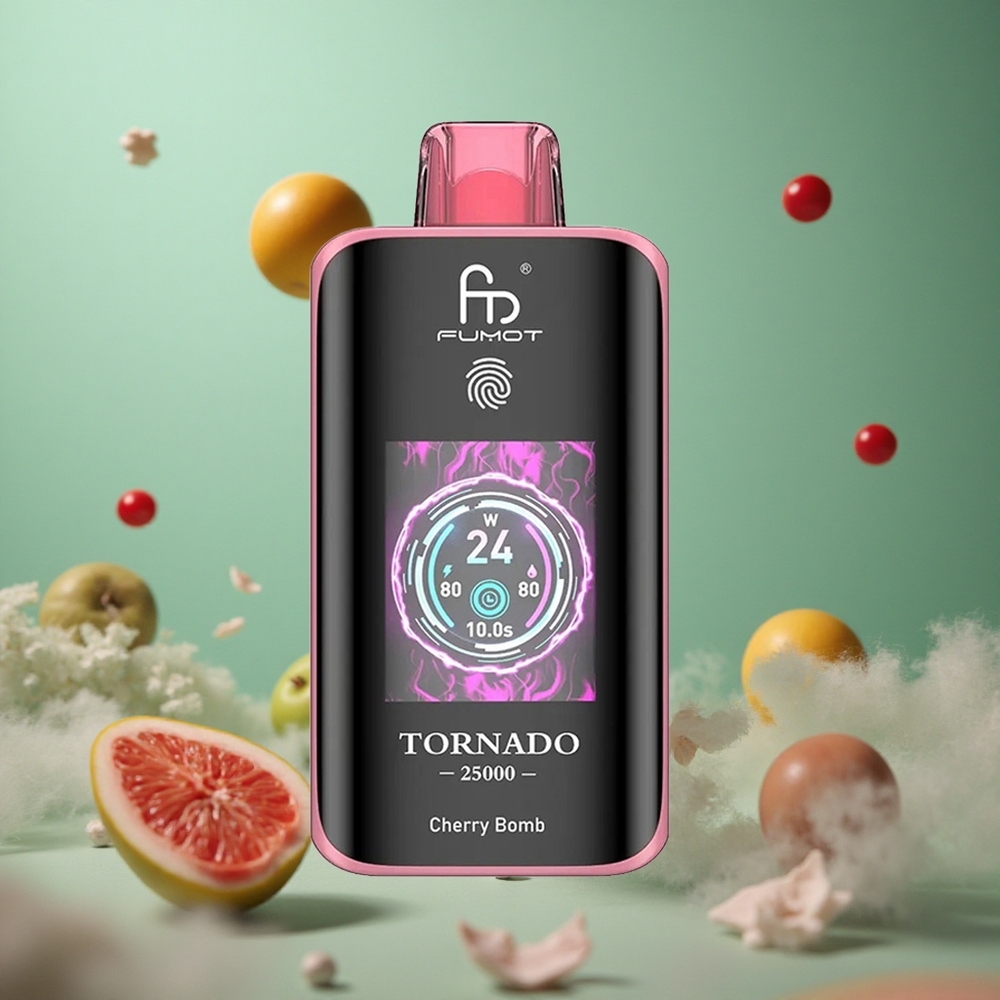 Cherry Bomb Fumot Tornado 25000 Puffs HD Screen 20ml