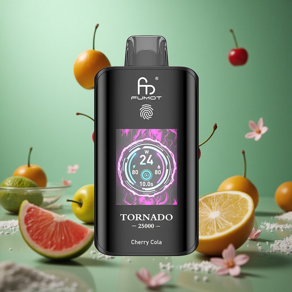 Cherry Cola Fumot Tornado 25000 Puffs HD Screen 20ml