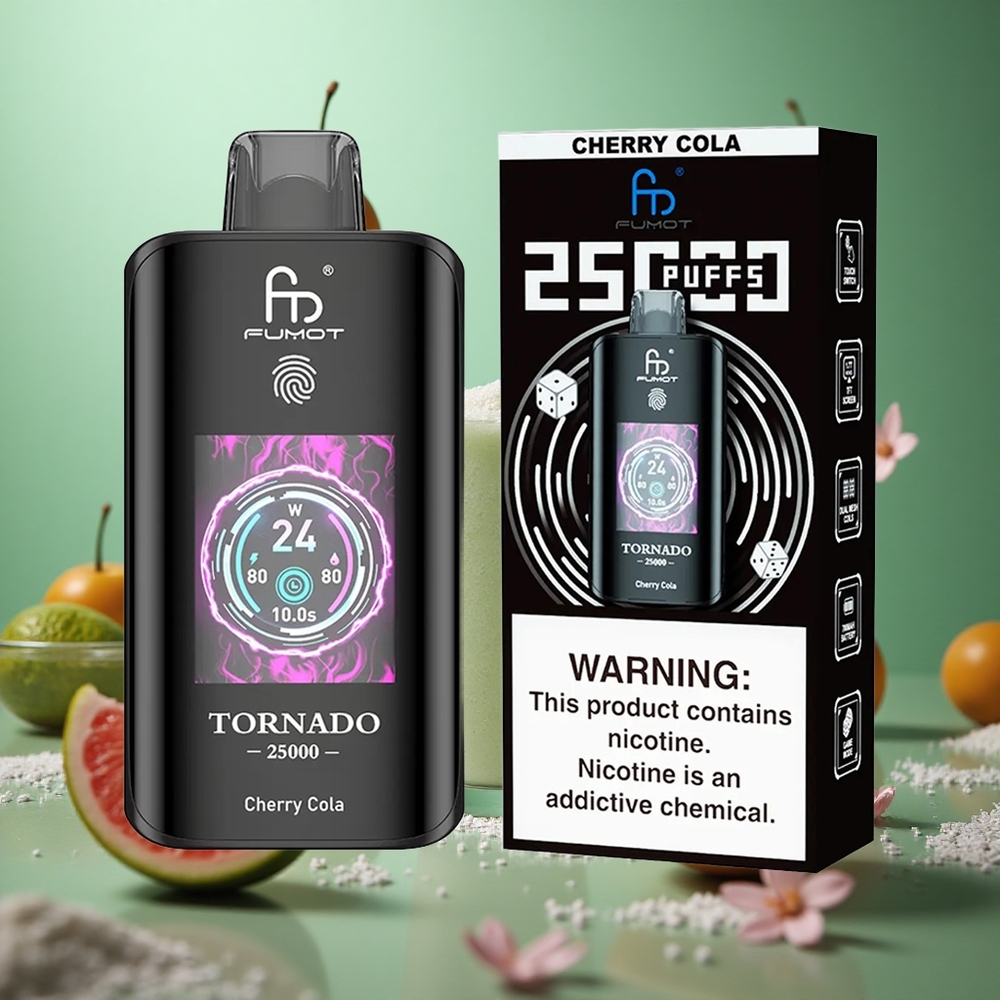 Cherry Cola Fumot Tornado 25000 Puffs HD Screen 20ml