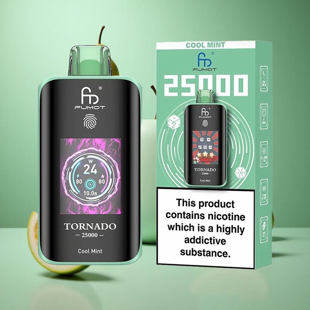 Cool Mint Fumot Tornado 25000 Puffs HD Screen 20ml