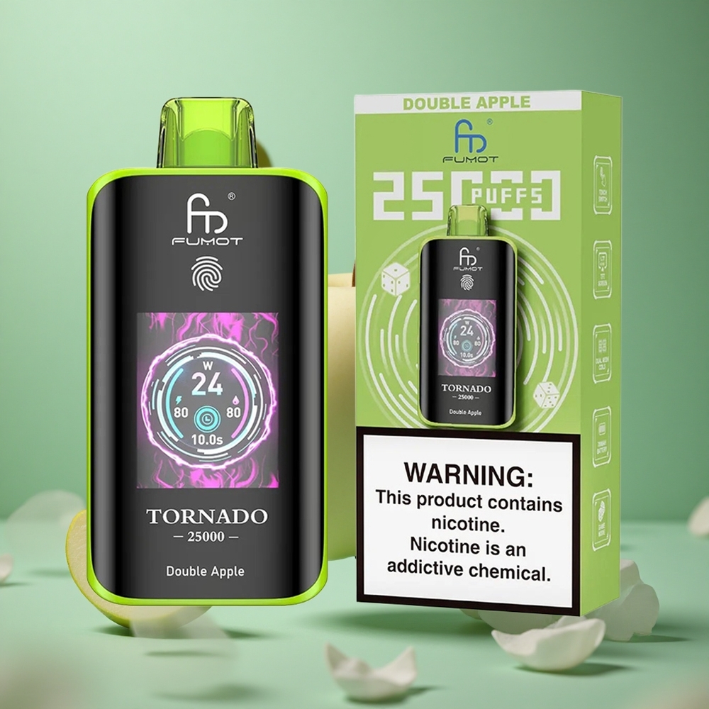 Double Apple Fumot Tornado 25000 Puffs HD Screen Type-C