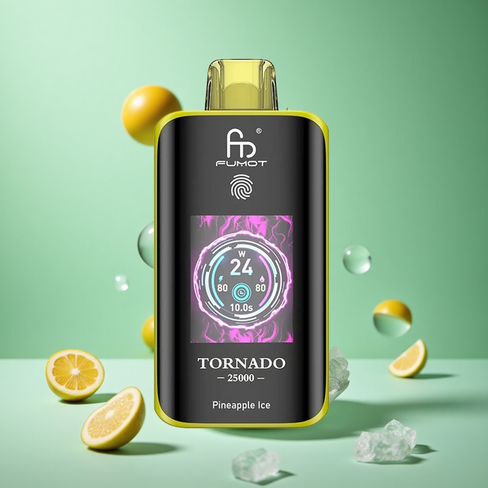 Pineapple Ice Fumot Tornado 25000 Puffs 20ml HD Screen