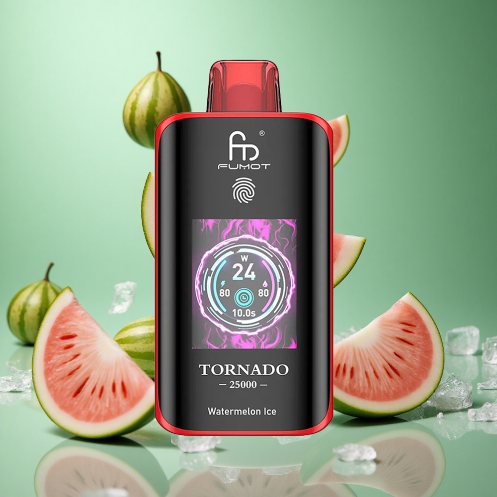 Watermelon Ice Fumot Tornado 25000 Puffs HD Screen Type-C