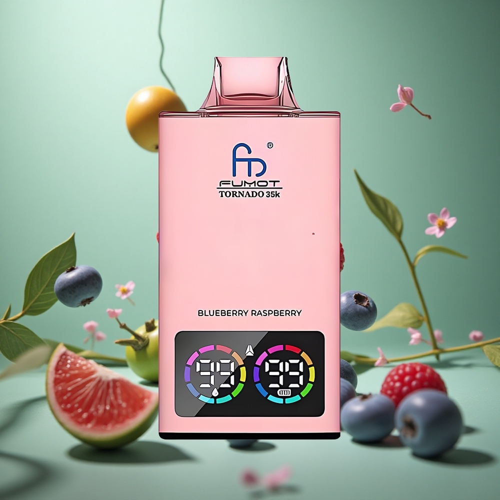 Blueberry Raspberry Fumot Tornado 35000 Dual Mesh Fast Charging