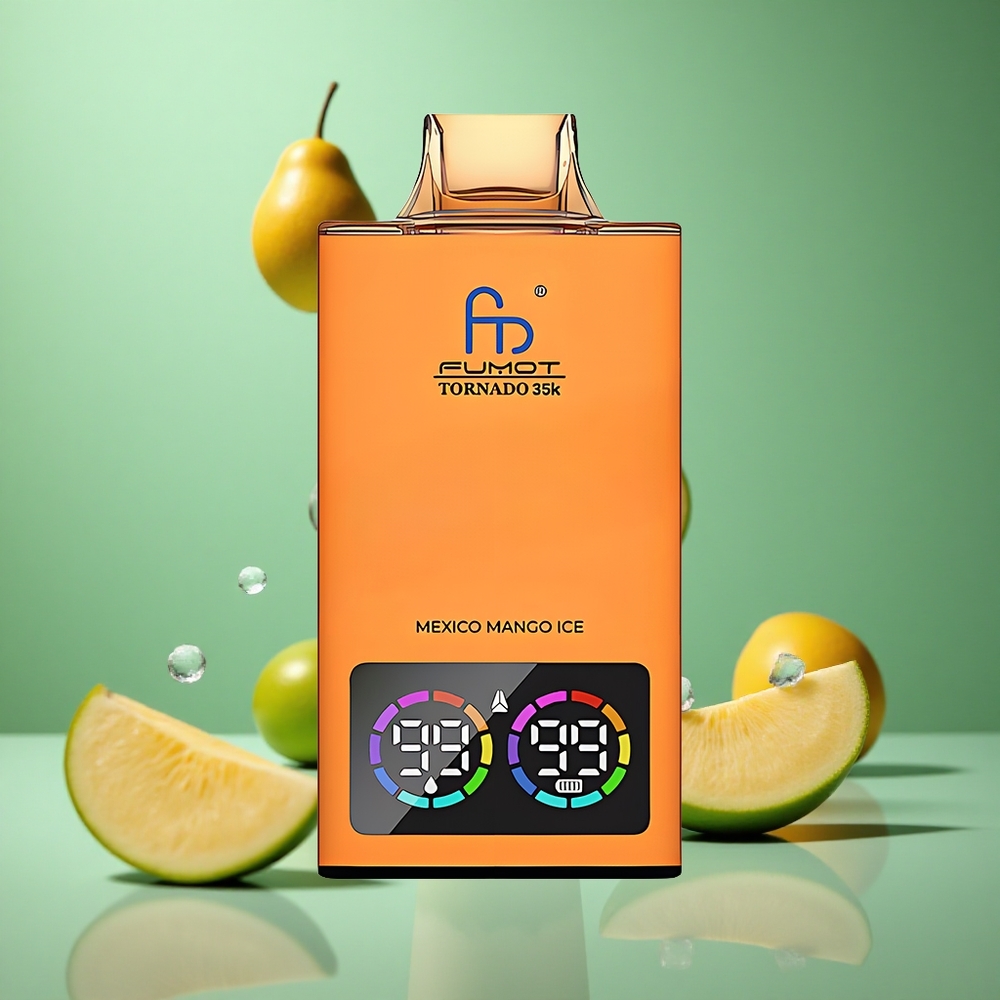 Mexico Mango Ice Fumot Tornado 35K Dual Mesh RGB Disposable Vape