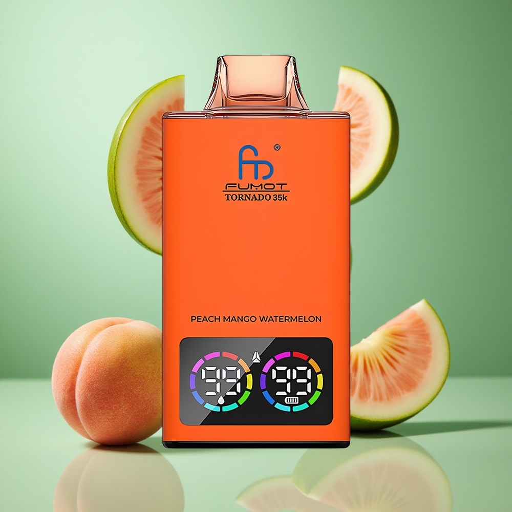 Peach Mango Watermelon Fumot Tornado 35000 Dual Mesh 35K Puffs