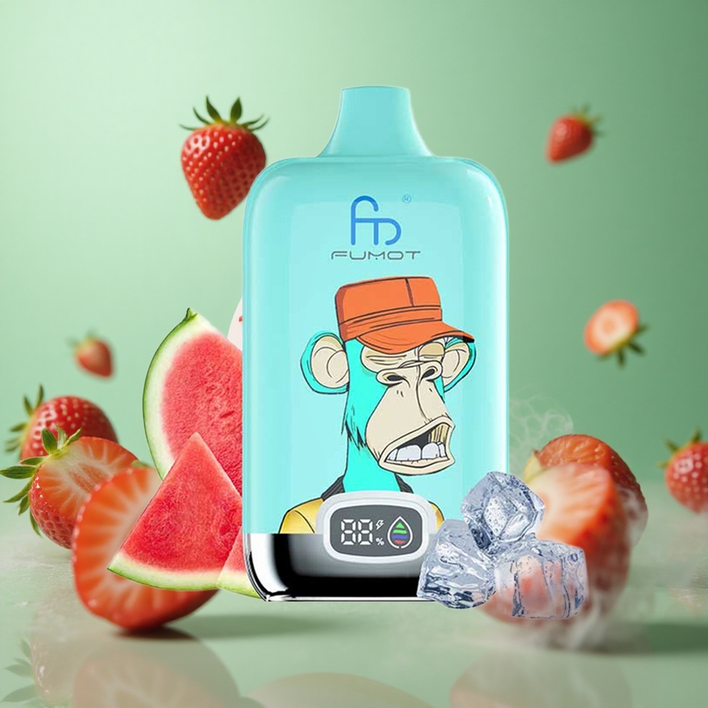 Strawberry Donut Fumot Tornado Digital 12000 Puffs 20ml Mesh Coil