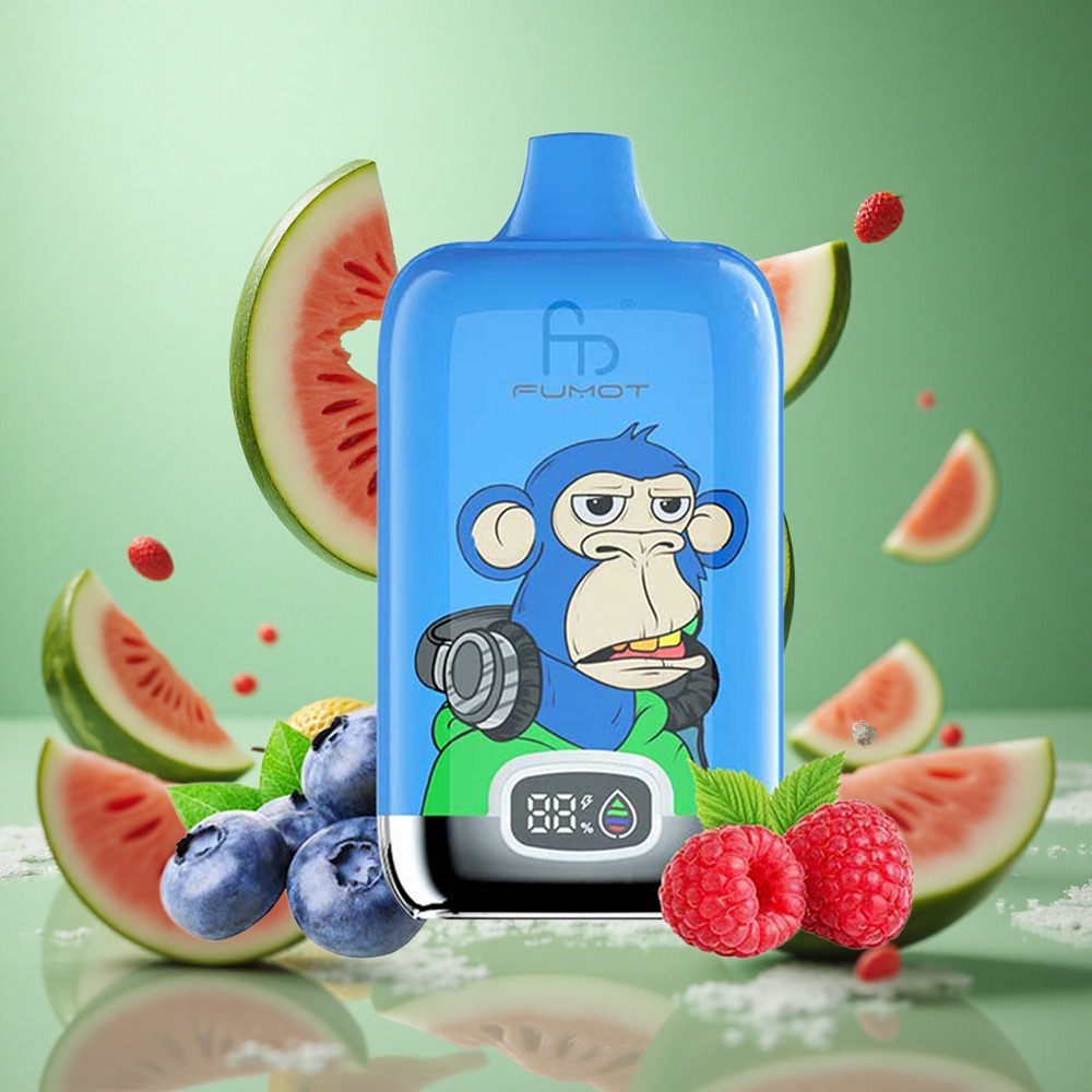 Strawberry Watermelon Fumot Tornado Digital 12000 Puffs 20ml Mesh