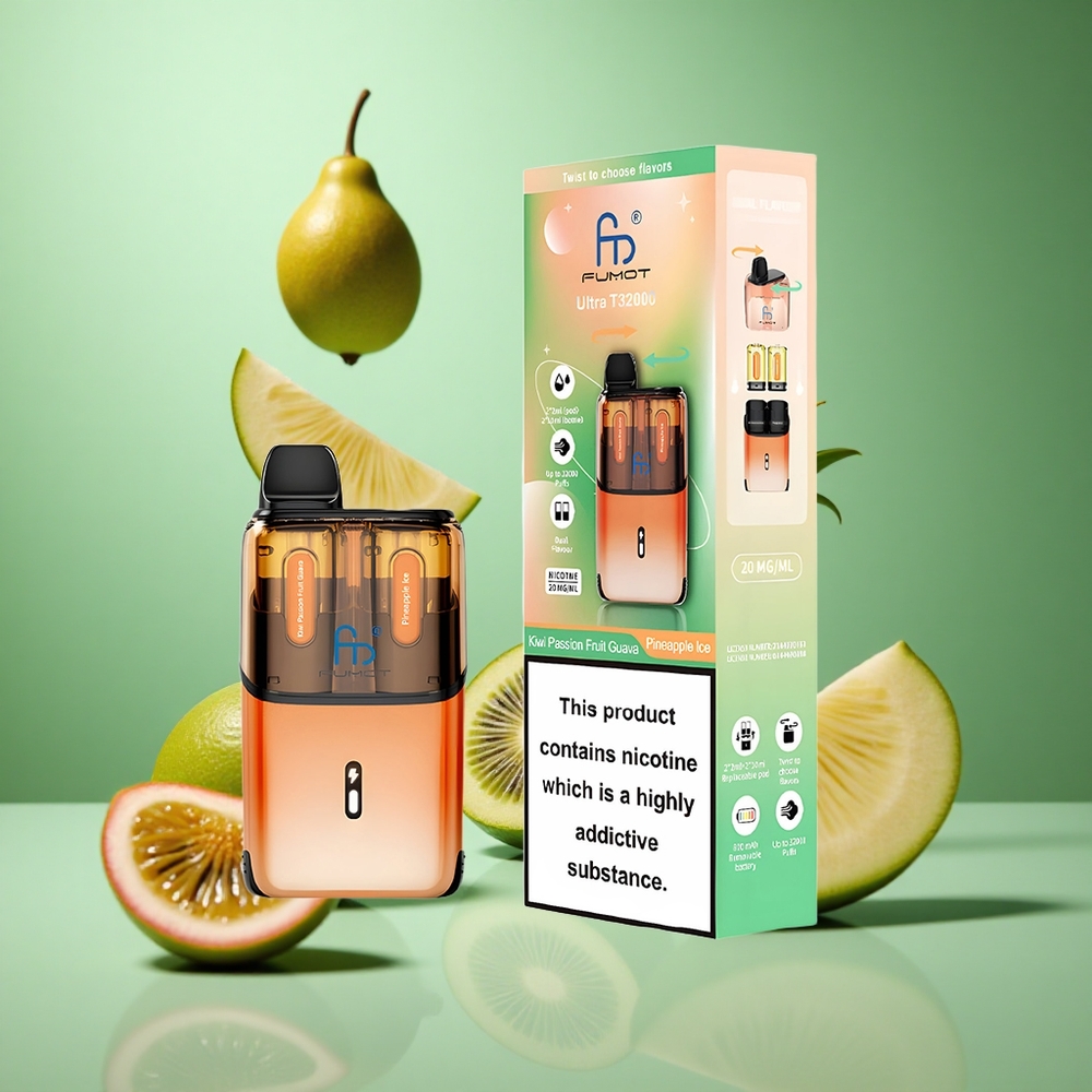 Kiwi Passion Fruit Guava Pineapple Ice Fumot Ultra T32000 24ml Mesh Coil