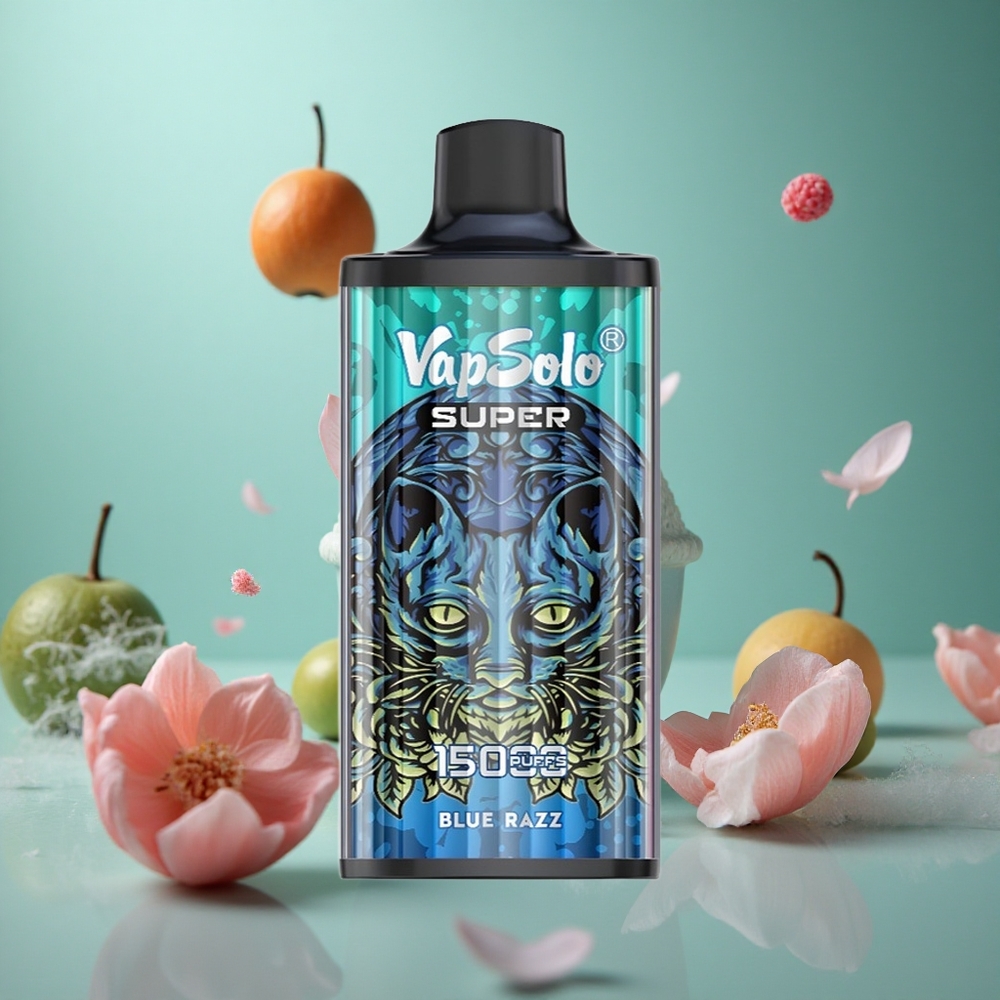 Blue Razz Vapsolo Super 15000 Puffs Disposable Vape 40ml 850mAh