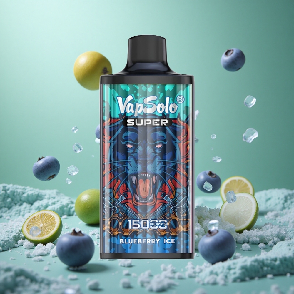 Blueberry Ice Vapsolo Super 15000 Puffs 40ml 850mAh