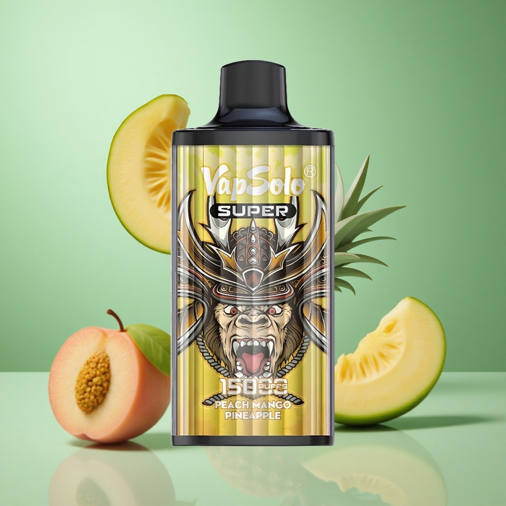 Peach Mango Pineapple Vapsolo Super 15000 Puffs 40ml Type-C