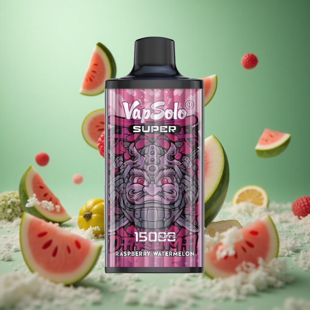 Raspberry Watermelon Vapsolo Super 15000 Puffs 40ml 850mAh