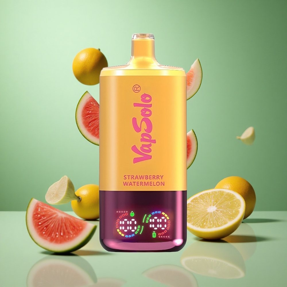 Strawberry Watermelon Lemon Peach VapSolo Triple 30000 Puffs 40ml Type-C