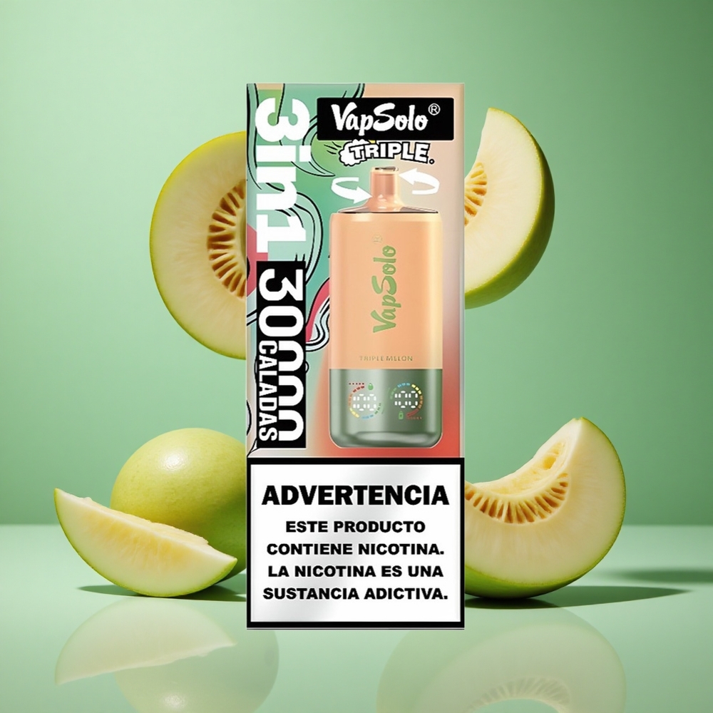 Triple Melon VapSolo Triple 30000 Puffs Disposable Type-C 40ml