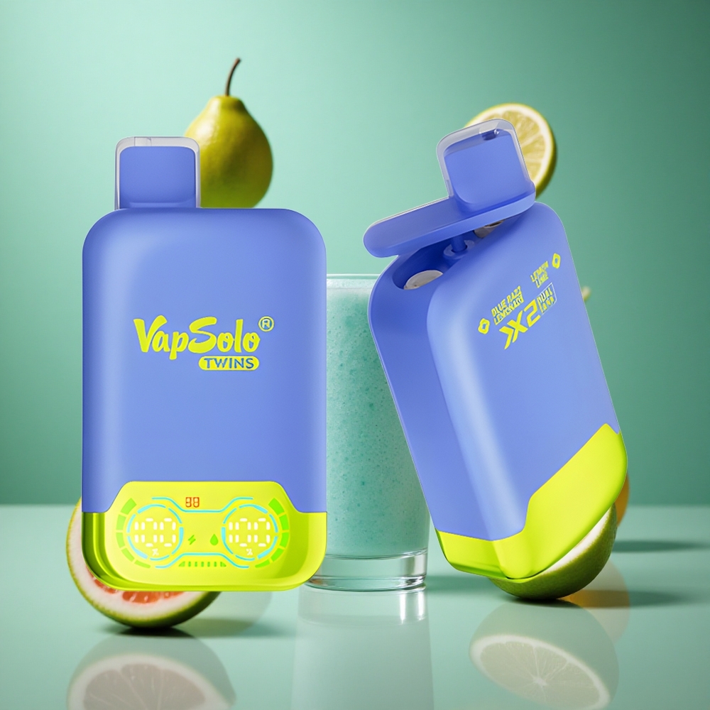 Blue Razz Lemonade & Lemon Lime Vapsolo Twins 20000 Puffs 40ml Disposable Vape