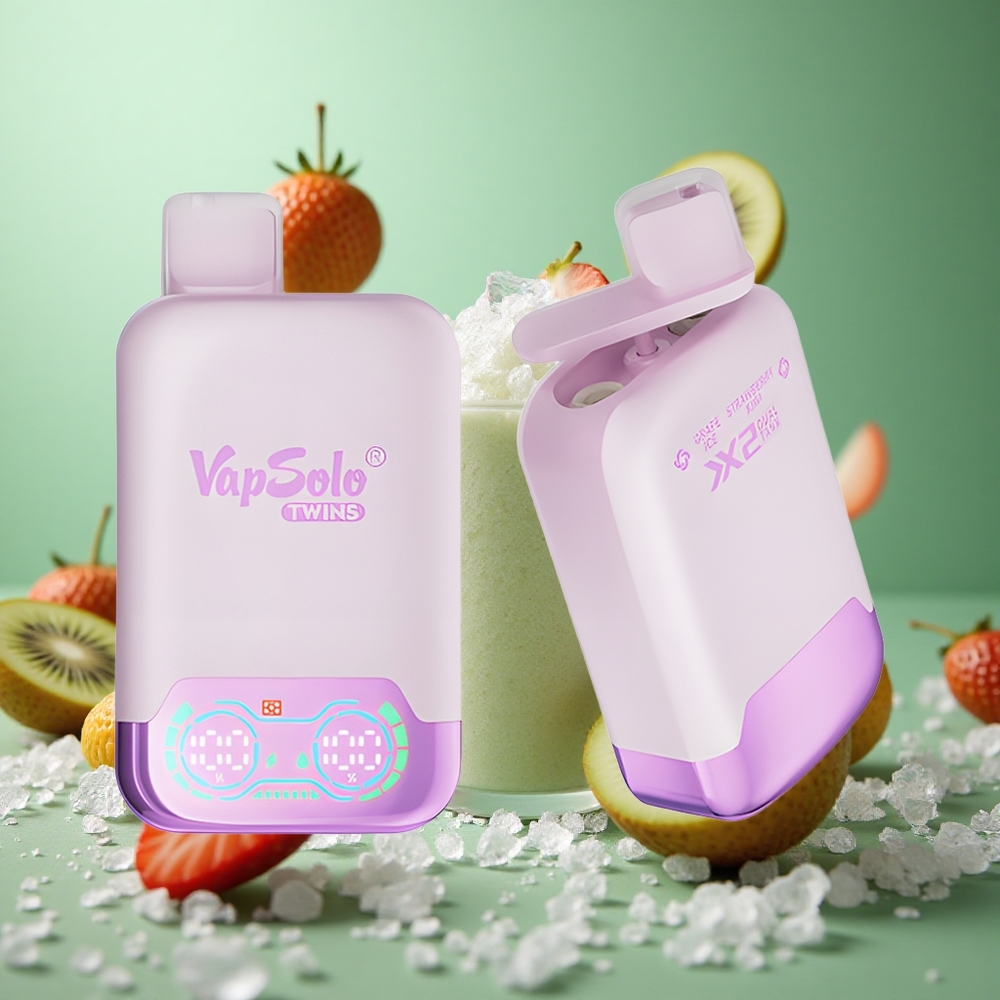 Grape Ice & Strawberry Kiwi Vapsolo Twins 20000 Puffs Disposable Vape Type-C