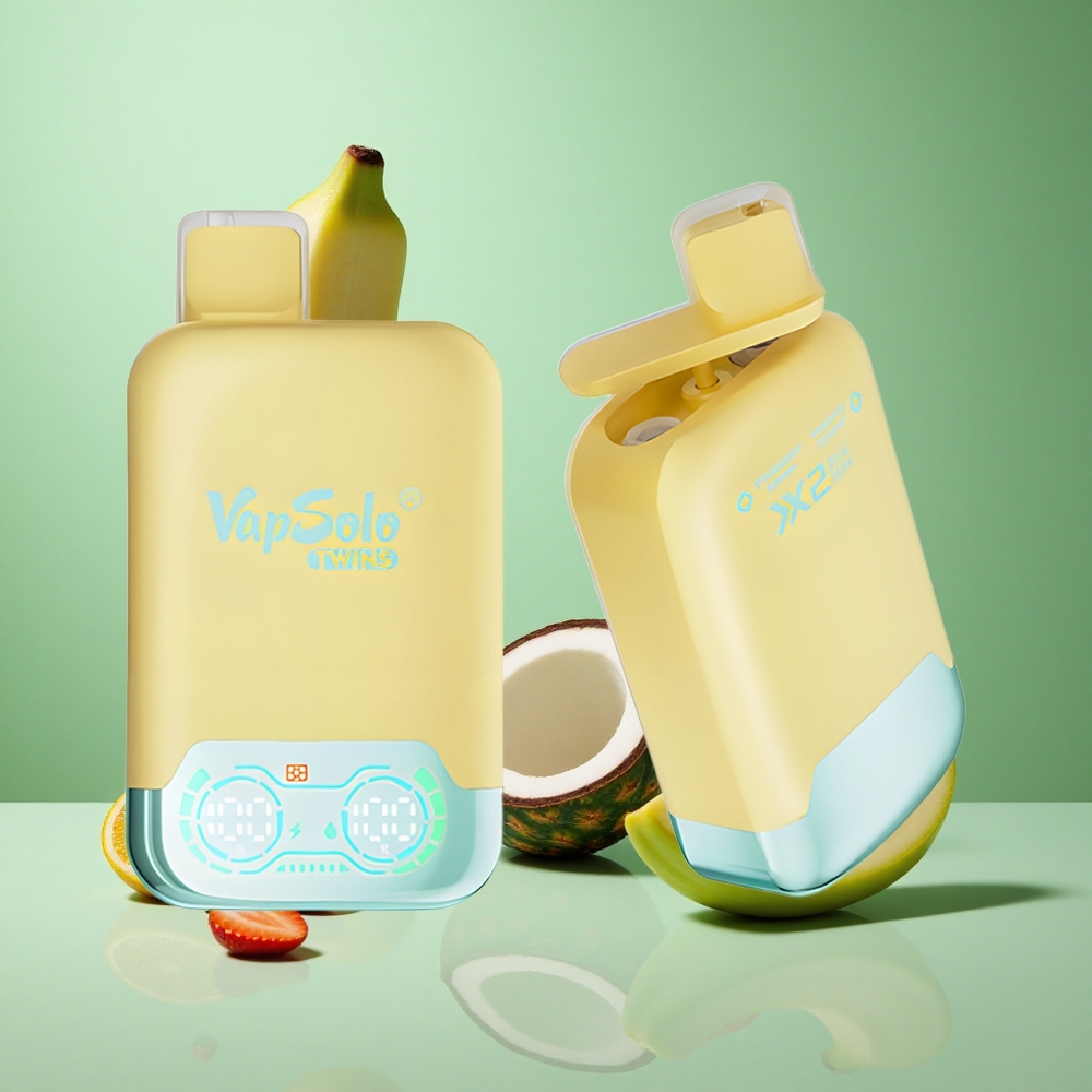 Pineapple Coconut & Strawberry Banana Vapsolo Twins 20000 Puffs 40ml