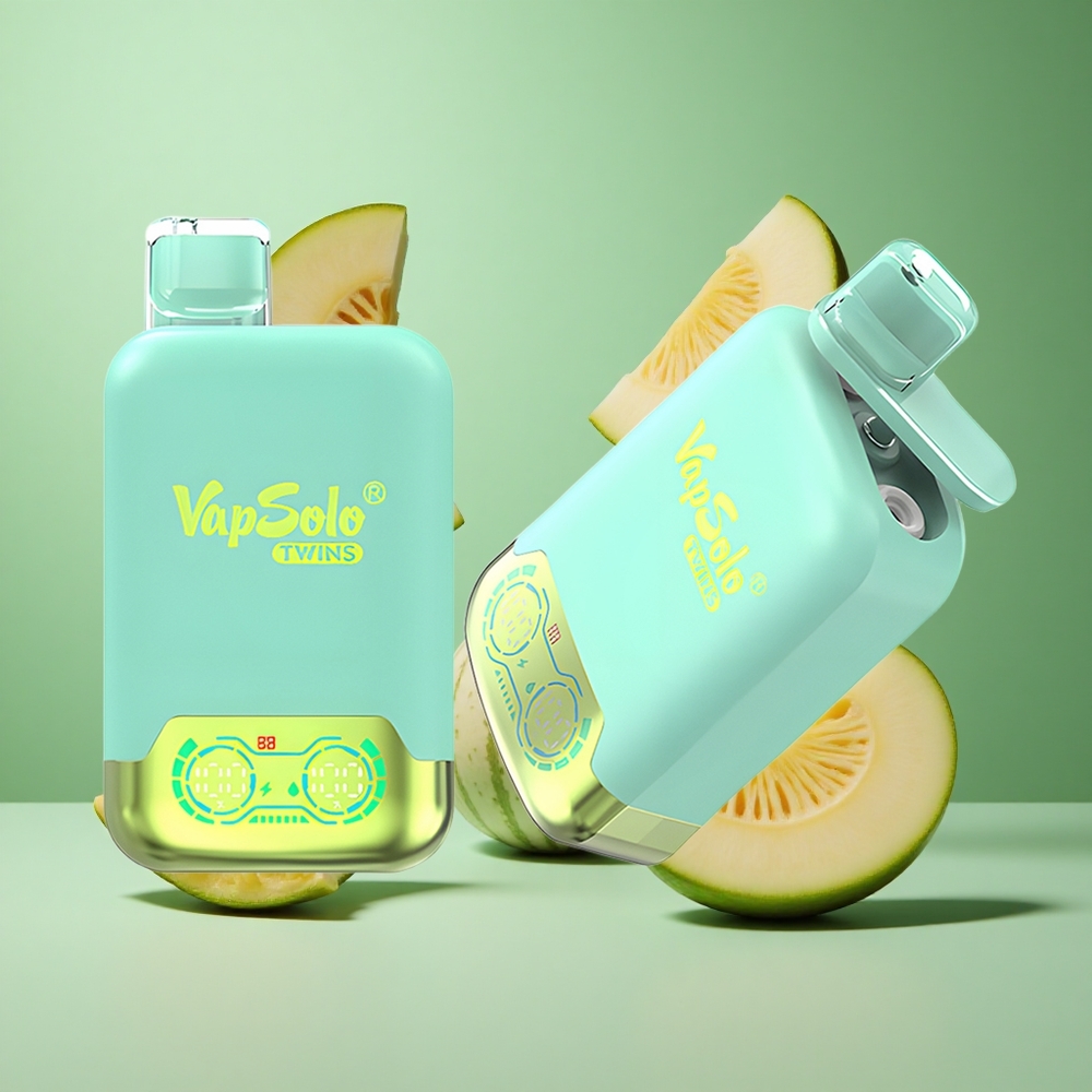 Triple Melon & Pineapple Coconut Vapsolo Twins 20000 Puffs 40ml Disposable Vape