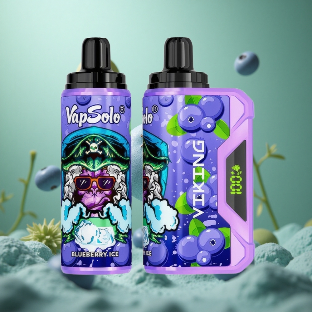 Blueberry VapSolo VIKING 12000 Puffs 22ml Disposable Vape