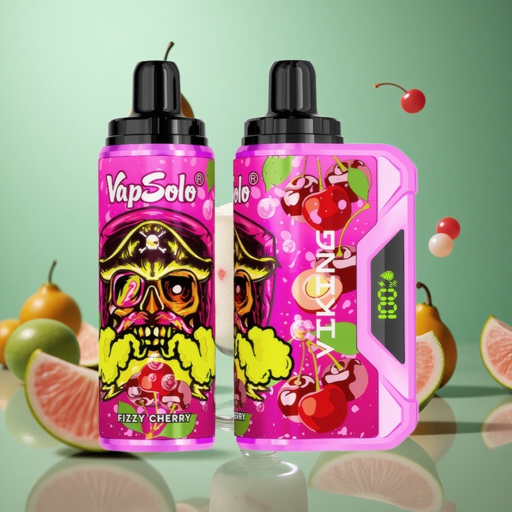 Fizzy Cherry VapSolo VIKING 12000 Puffs 22ml Disposable Vape