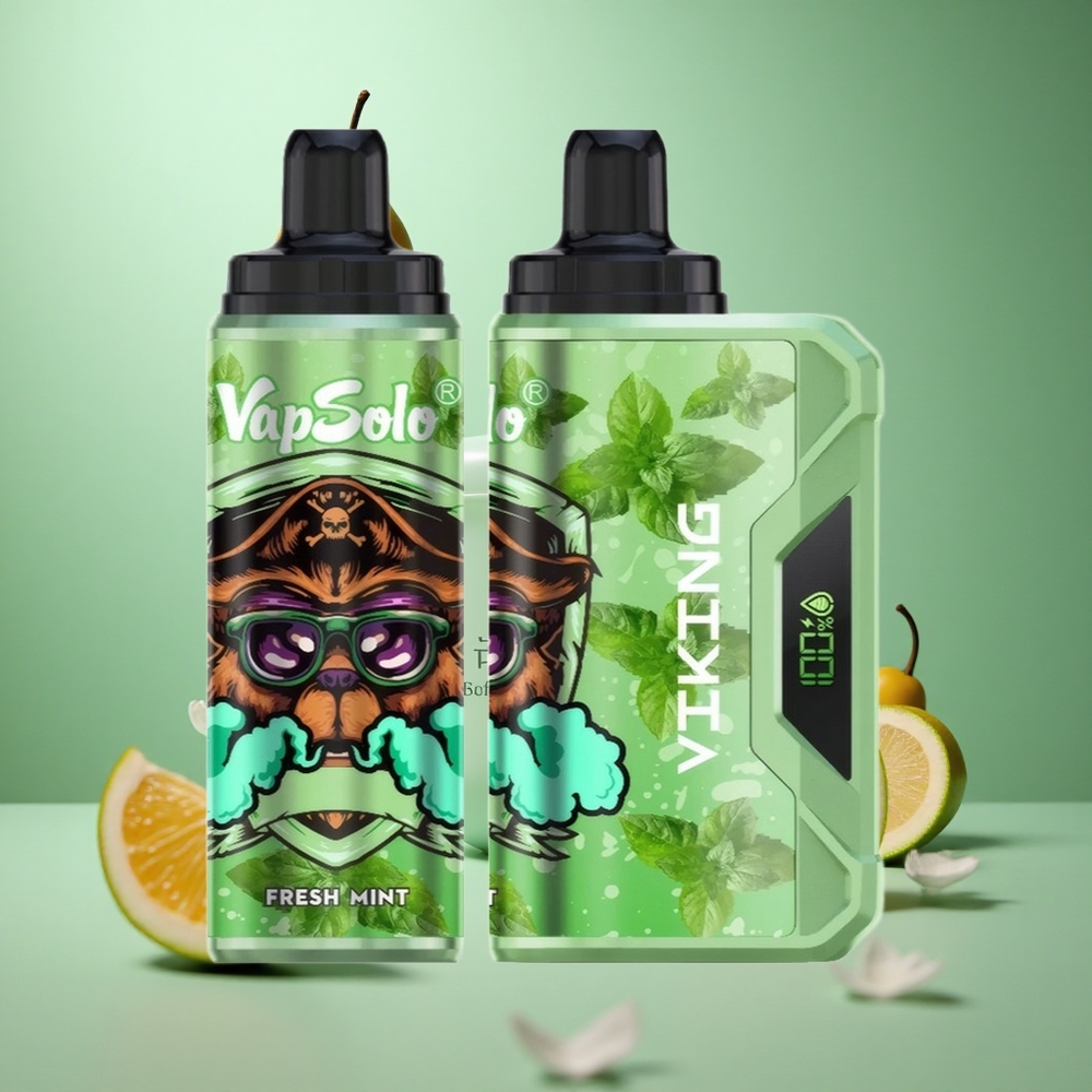 Fresh Mint VapSolo VIKING 12000 Puffs 22ml Disposable Vape