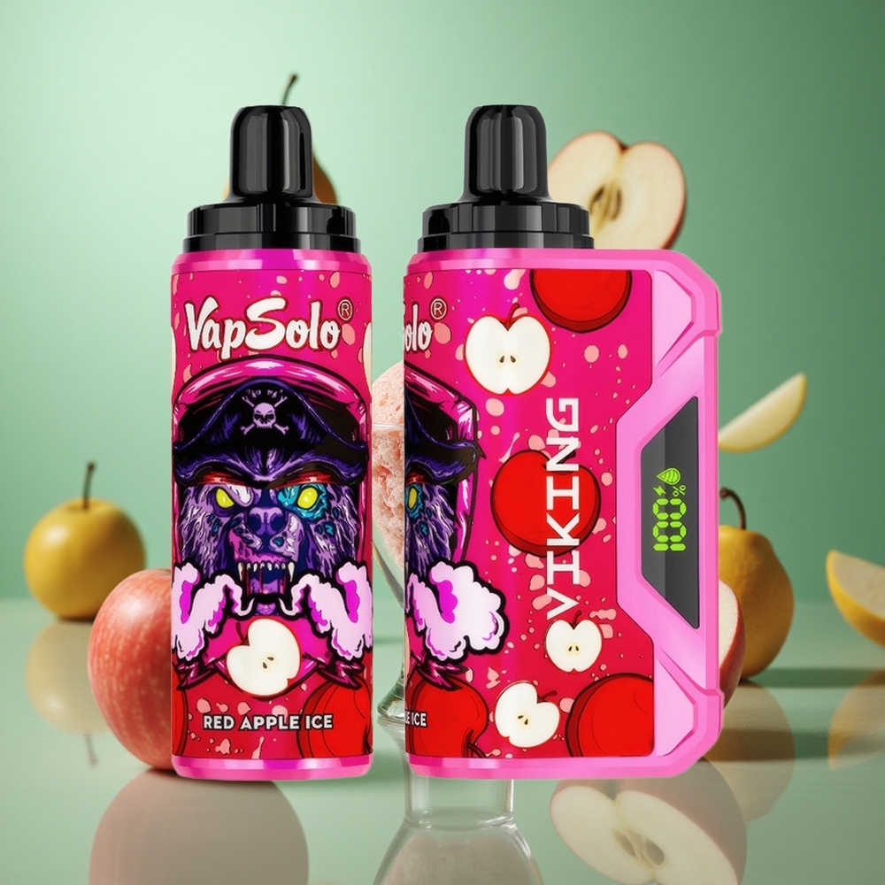 Red Apple Ice VapSolo VIKING 12000 Puffs 22ml Disposable Vape
