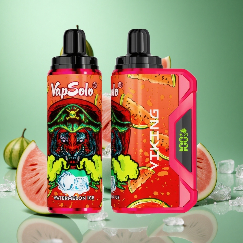 Watermelon Ice VapSolo VIKING 12000 Puffs 22ml Disposable Vape