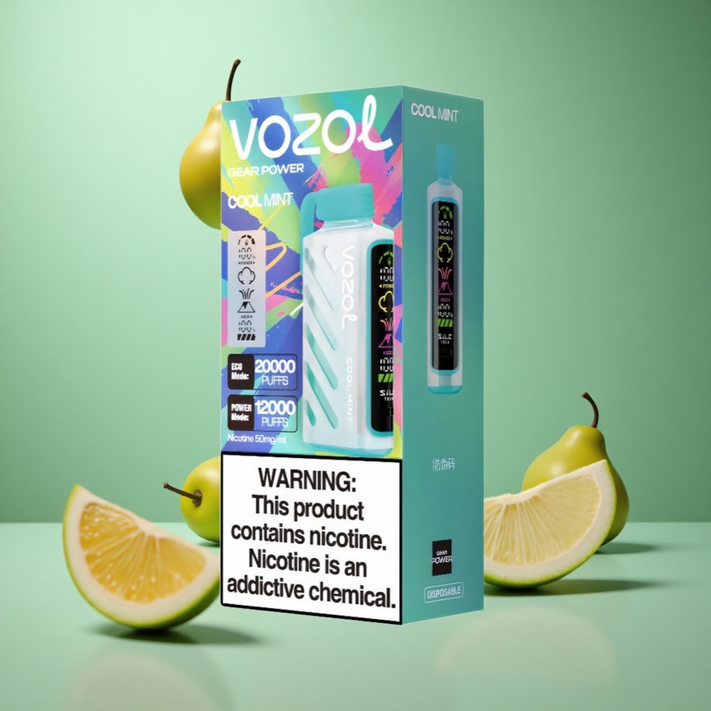 Cool Mint VOZOL Gear Power 20000 Puffs Dual Mesh Full Screen