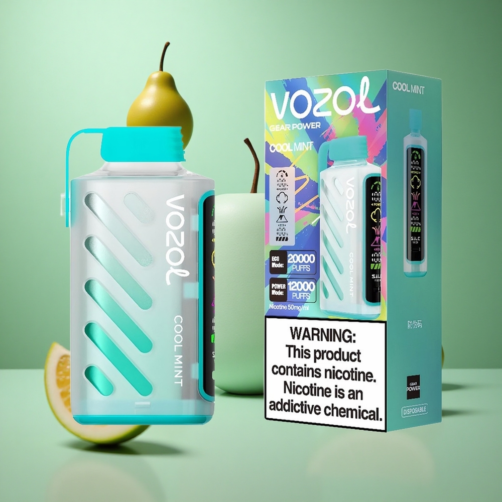 Cool Mint VOZOL Gear Power 20000 Puffs Dual Mesh Full Screen