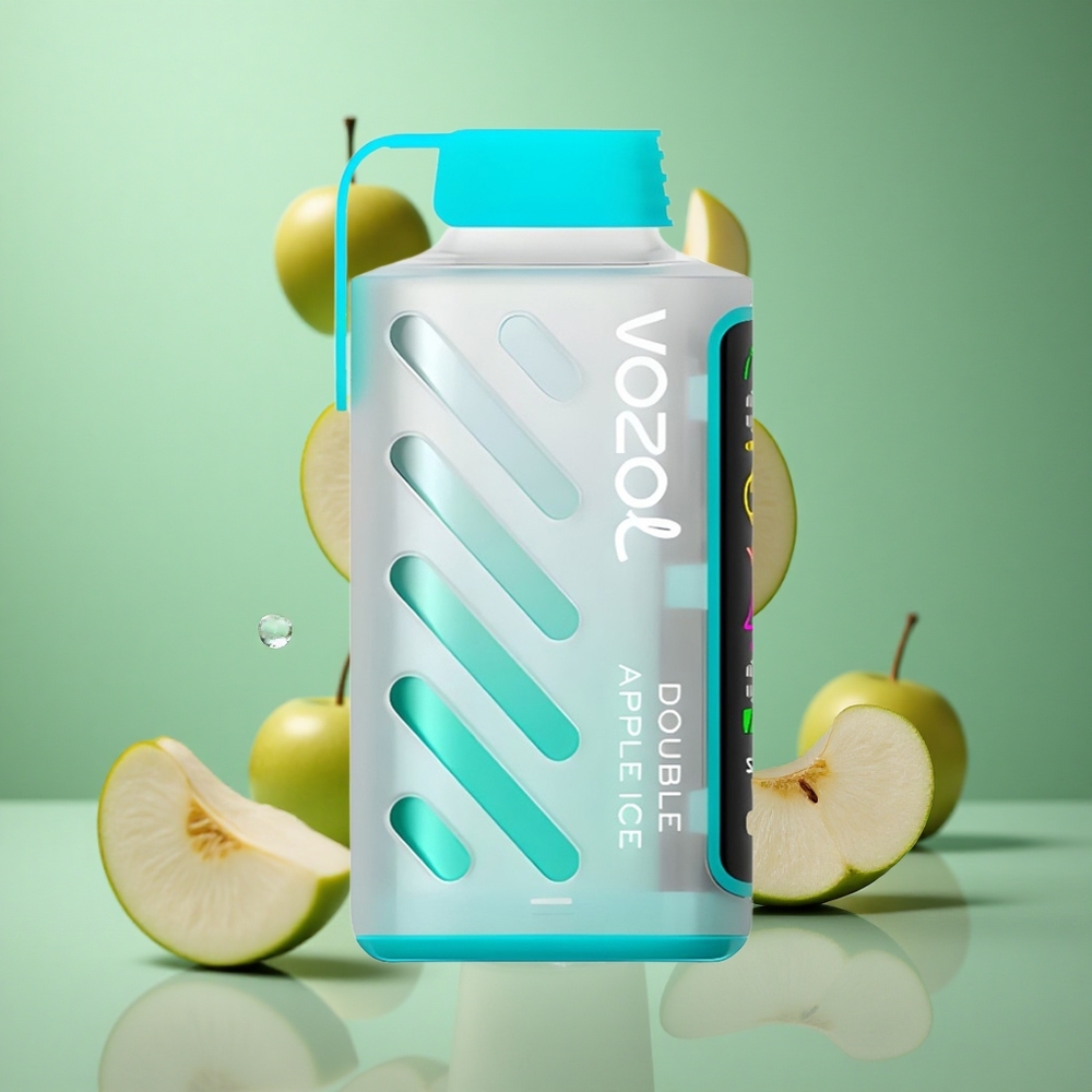 Double Apple Ice VOZOL Gear Power 20000 Puffs Dual Mesh Coil