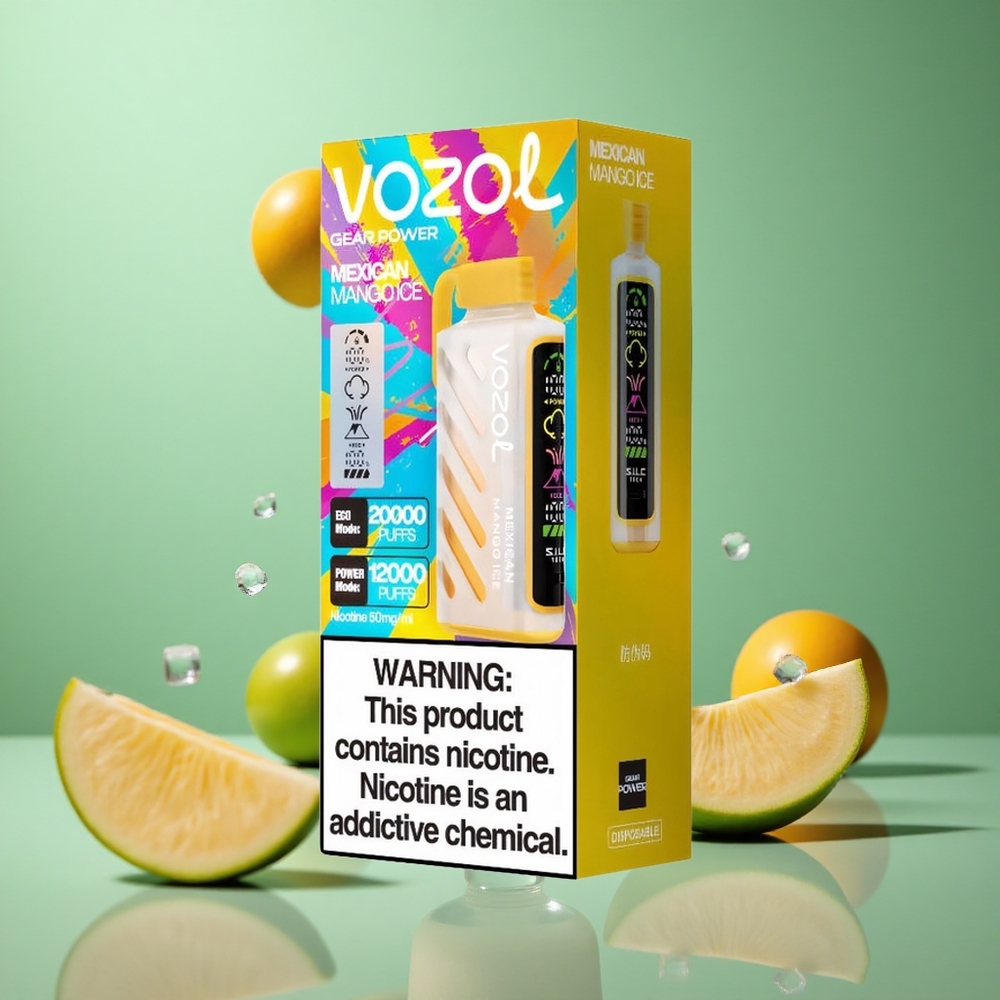 Mexican Mango Ice VOZOL Gear Power 20000 Puffs Dual Mesh Coil