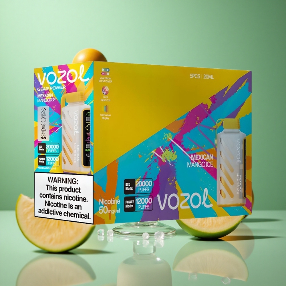 Mexican Mango Ice VOZOL Gear Power 20000 Puffs Dual Mesh Coil