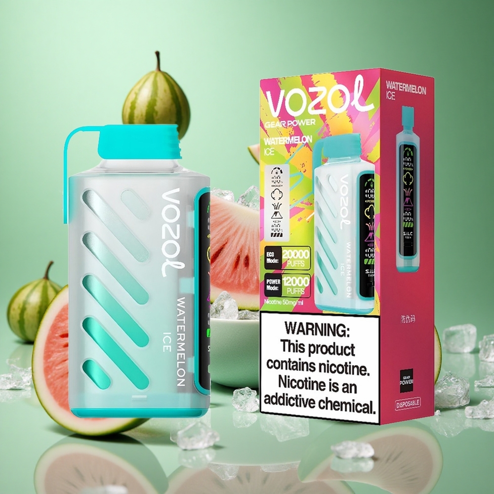 Watermelon Ice VOZOL Gear Power 20000 Puffs Dual Mesh Coil