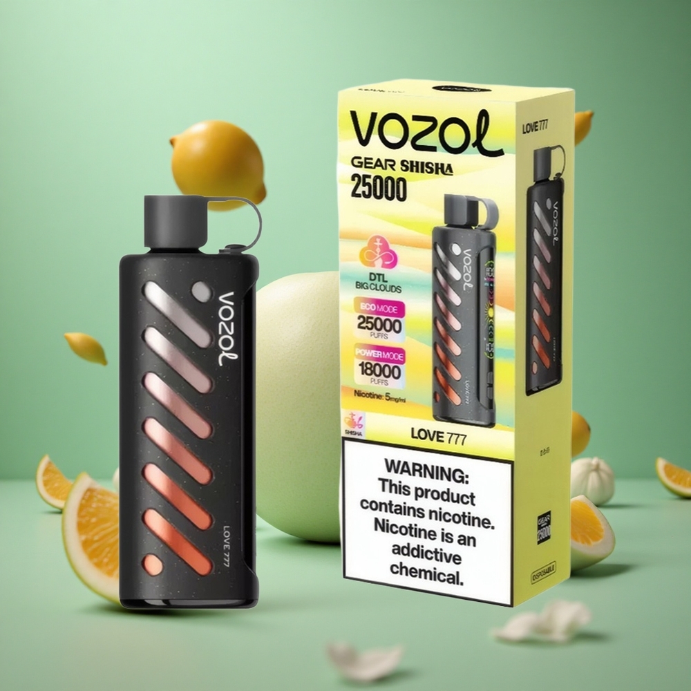 Love 777 VOZOL Gear Shisha 25000 Puffs Dual Mesh Disposable Vape