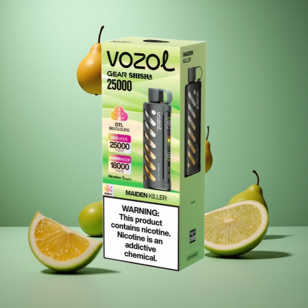 Maiden Killer VOZOL Gear Shisha 25000 Puffs Dual Mesh S.i.L.C Tech
