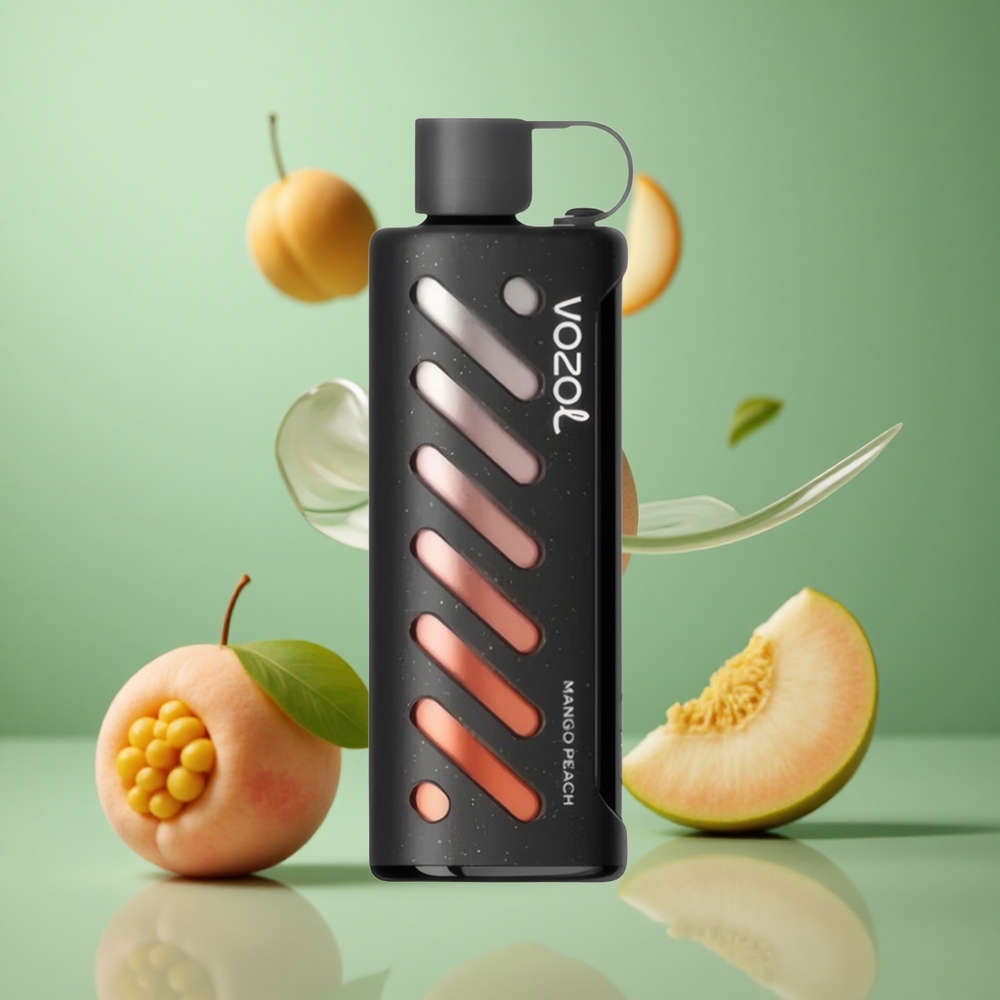 Mango Peach VOZOL Gear Shisha 25000 Puffs Dual Mesh S.i.L.C Tech