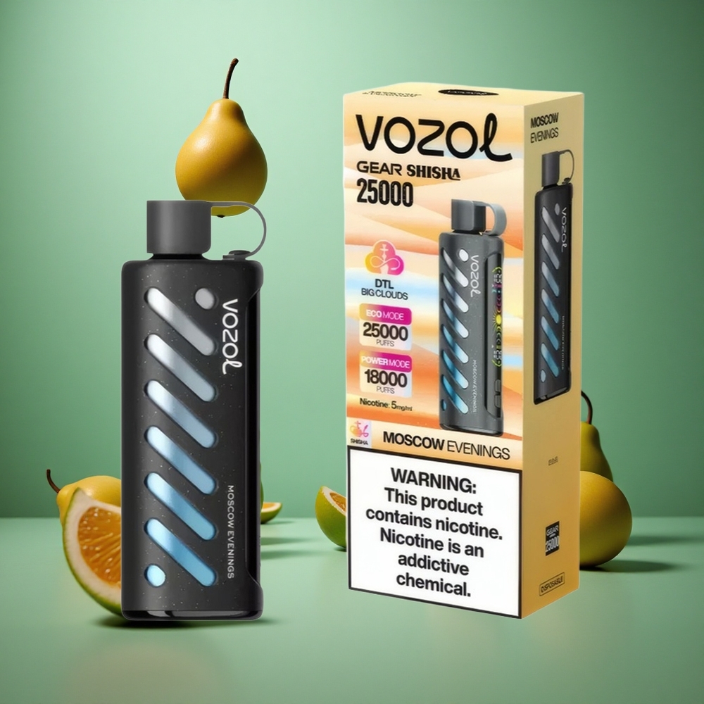 Moscow Evenings VOZOL Gear Shisha 25000 Puffs Dual Mesh 5mg/ml Nicotine
