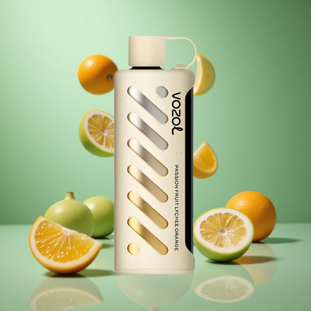 Passion Fruit Lychee Orange VOZOL Gear Shisha 25000 Puffs S.i.L.C Tech Dual Mesh