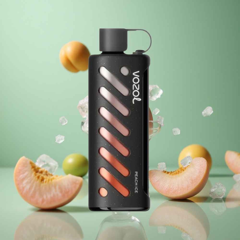 Peach Ice VOZOL Gear Shisha 25000 Puffs Dual Mesh S.i.L.C Tech