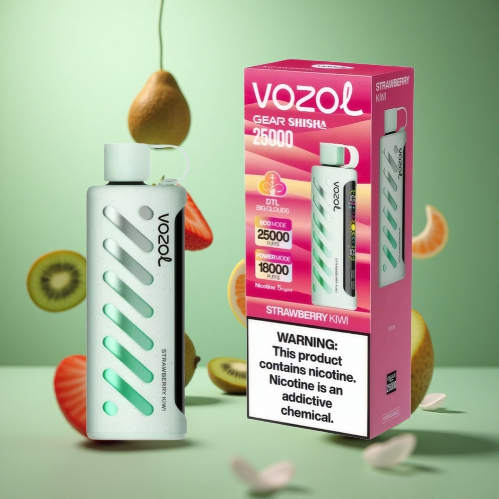 Strawberry Kiwi VOZOL Gear Shisha 25000 Puffs Dual Mesh 1000mAh