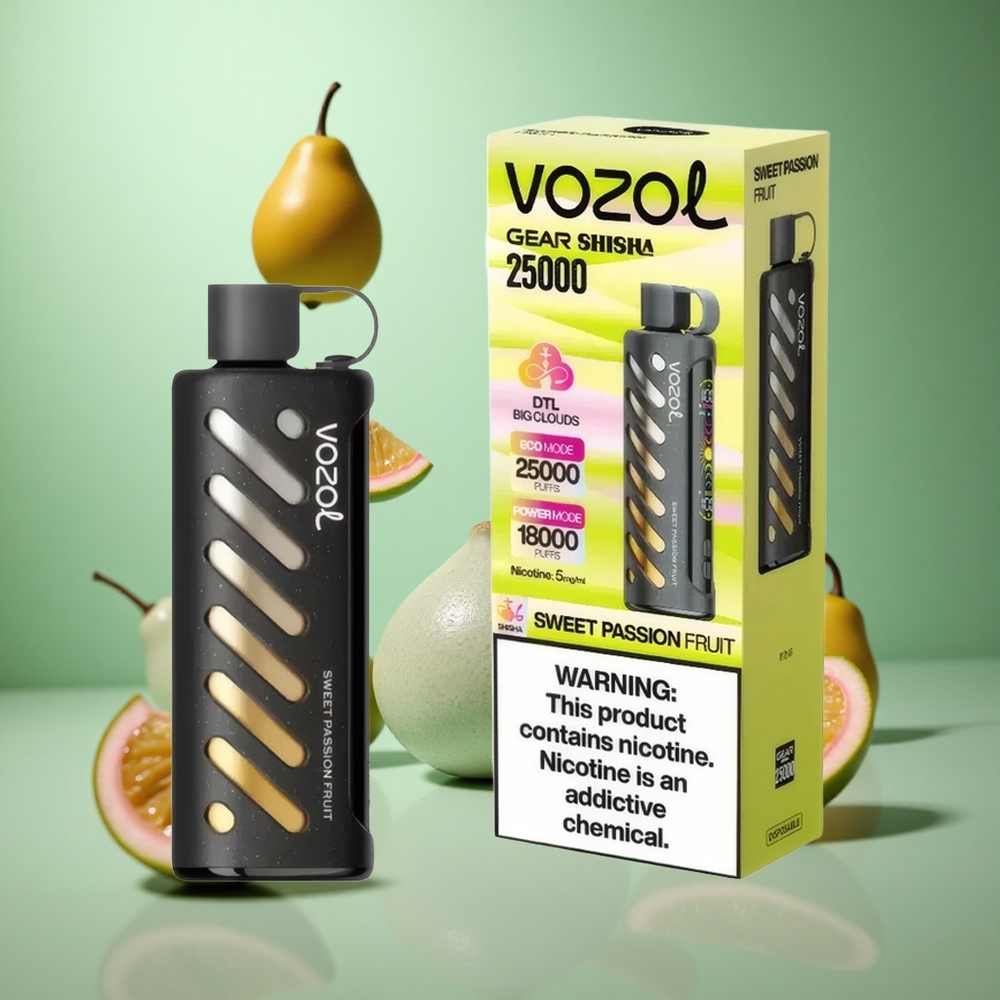 Sweet Passion Fruit VOZOL Gear Shisha 25000 Puffs Dual Mesh S.i.L.C Tech