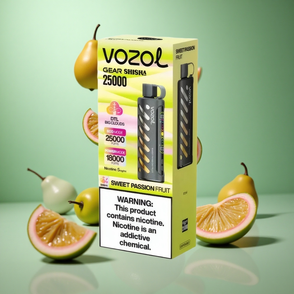 Sweet Passion Fruit VOZOL Gear Shisha 25000 Puffs Dual Mesh S.i.L.C Tech